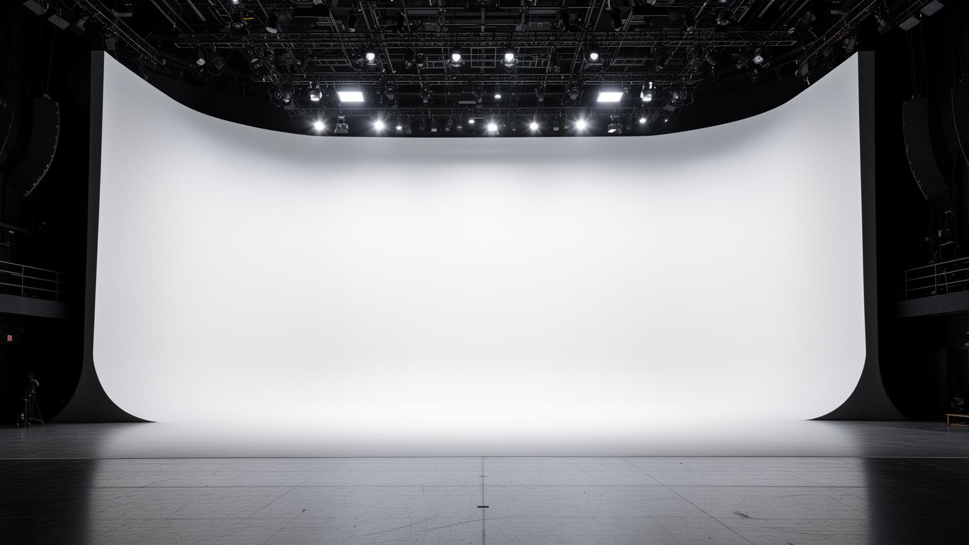 White cyclorama wall